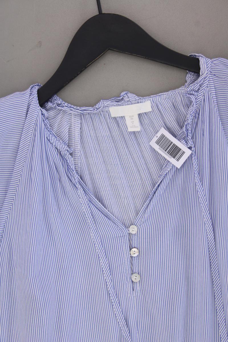 H&M Kurzarmbluse Gr. 36 gestreift blau - Image 2