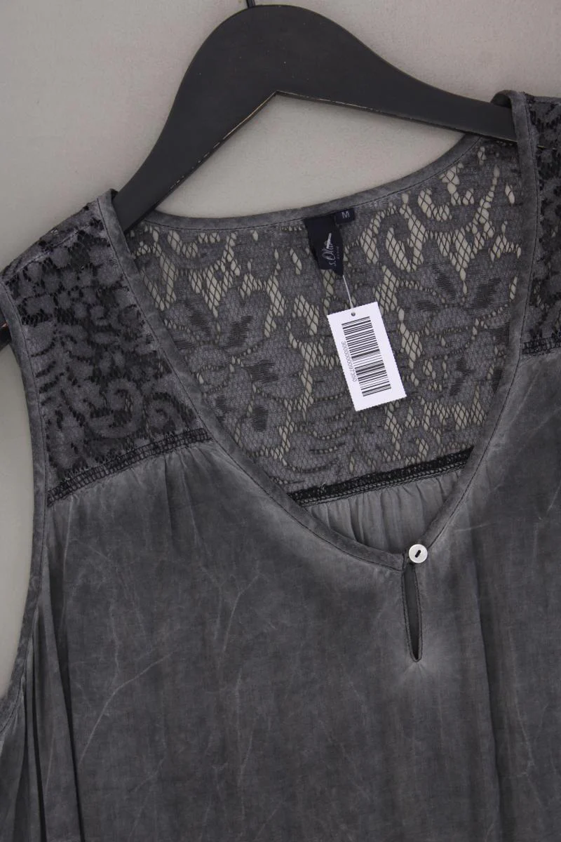 s.Oliver Ärmellose Bluse Gr. M grau aus Viskose - Image 2