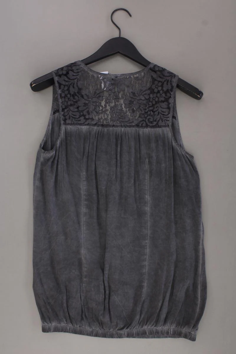 s.Oliver Ärmellose Bluse Gr. M grau aus Viskose - Image 3