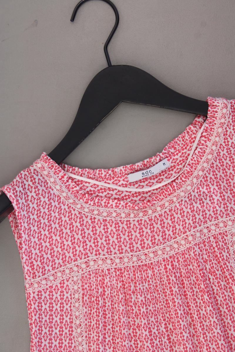edc by Esprit Ärmellose Bluse Gr. M geometrisches Muster neuwertig rot - Image 2