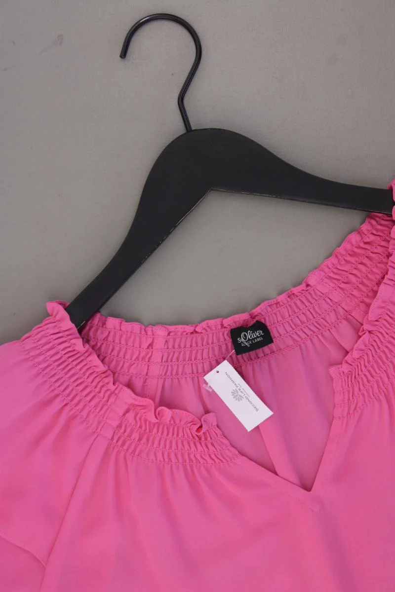 s.Oliver Black Label Kurzarmbluse Gr. 38 neuwertig pink aus Polyester - Image 2