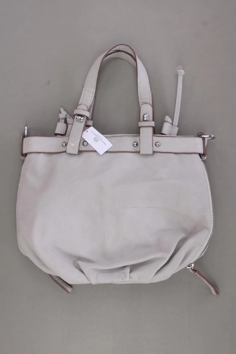 Henkeltasche grau aus Kunstleder