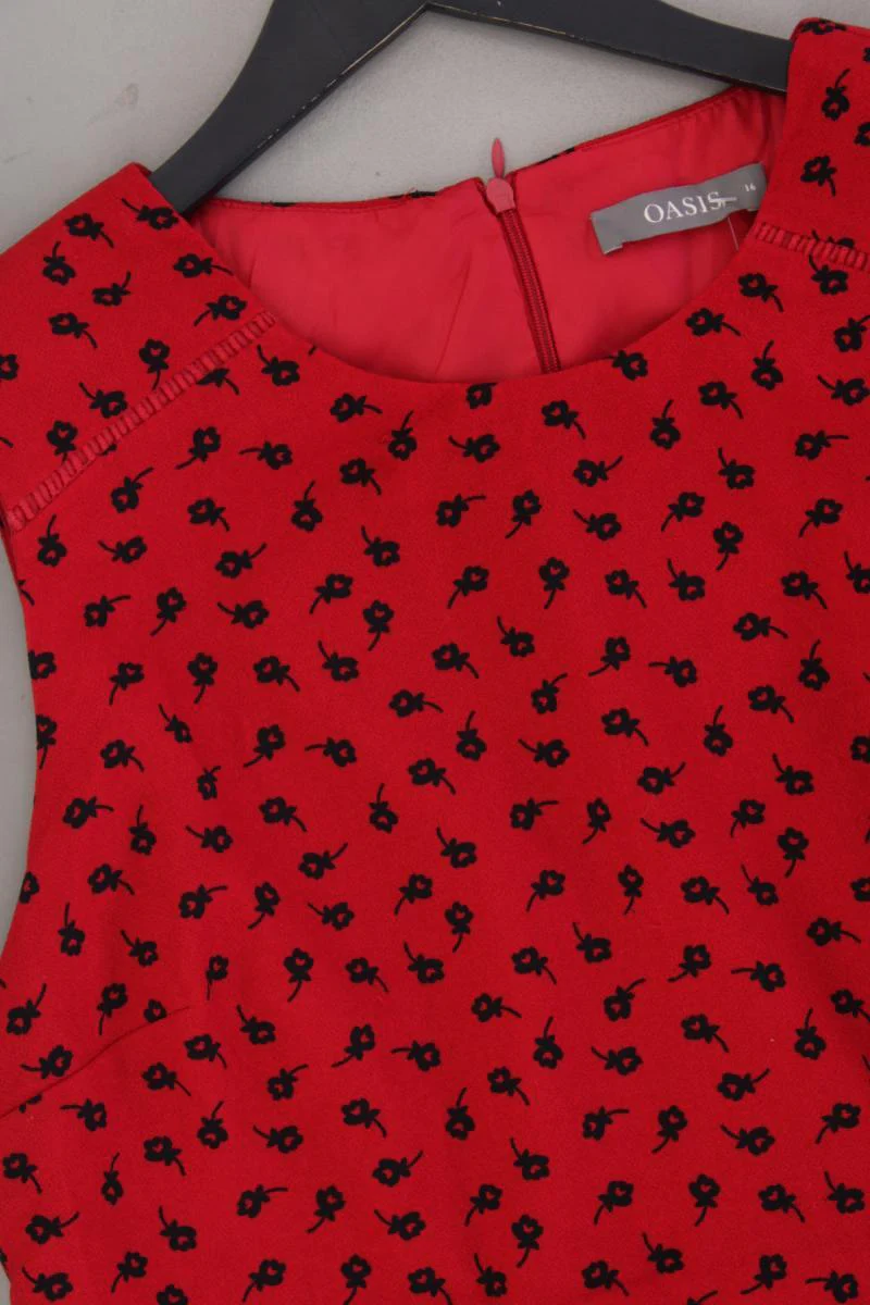 Oasis Midikleid Gr. 42 mit Blumenmuster Ärmellos rot aus Polyester - Image 2