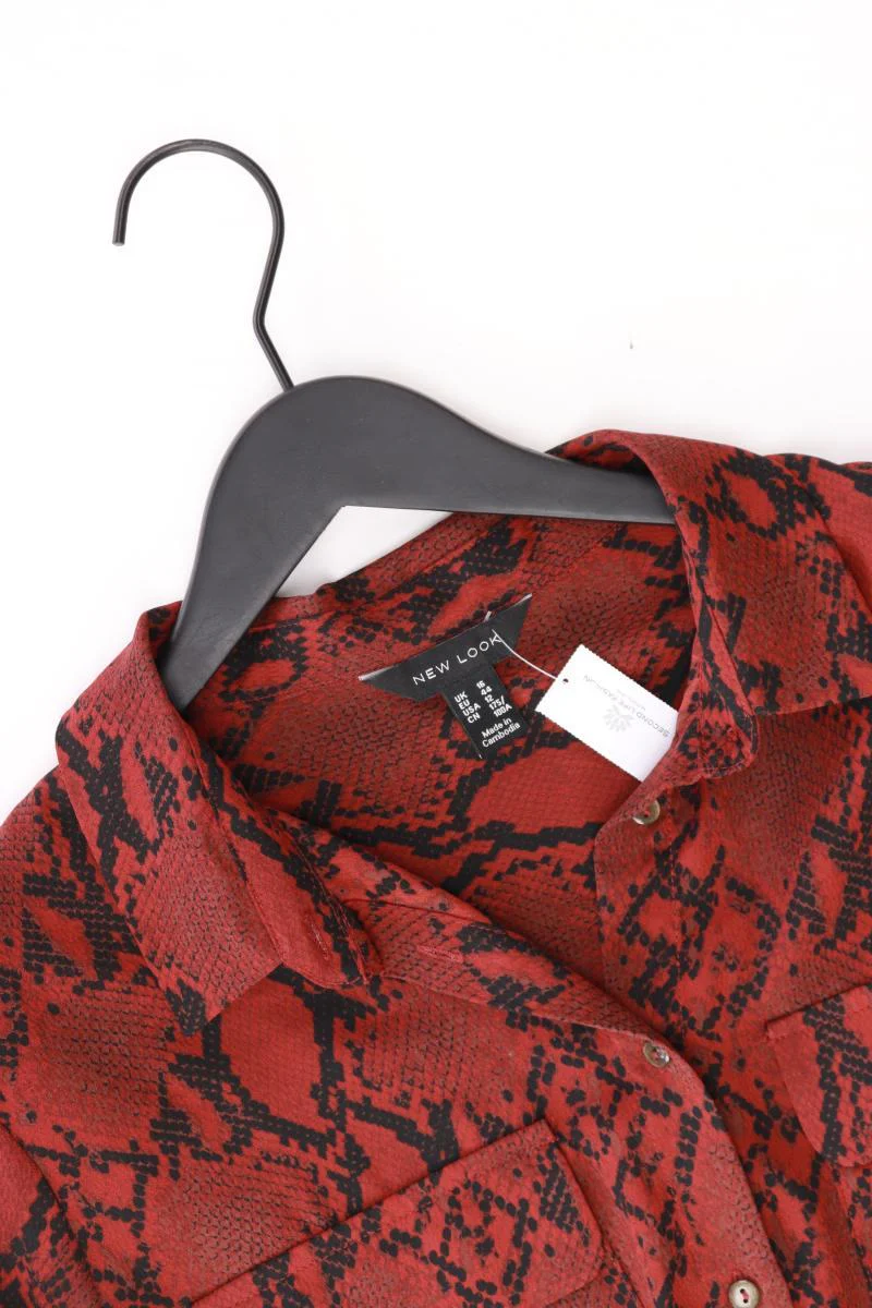 New Look Langarmbluse Gr. 44 mit Tierdruck rot aus Polyester - Image 3