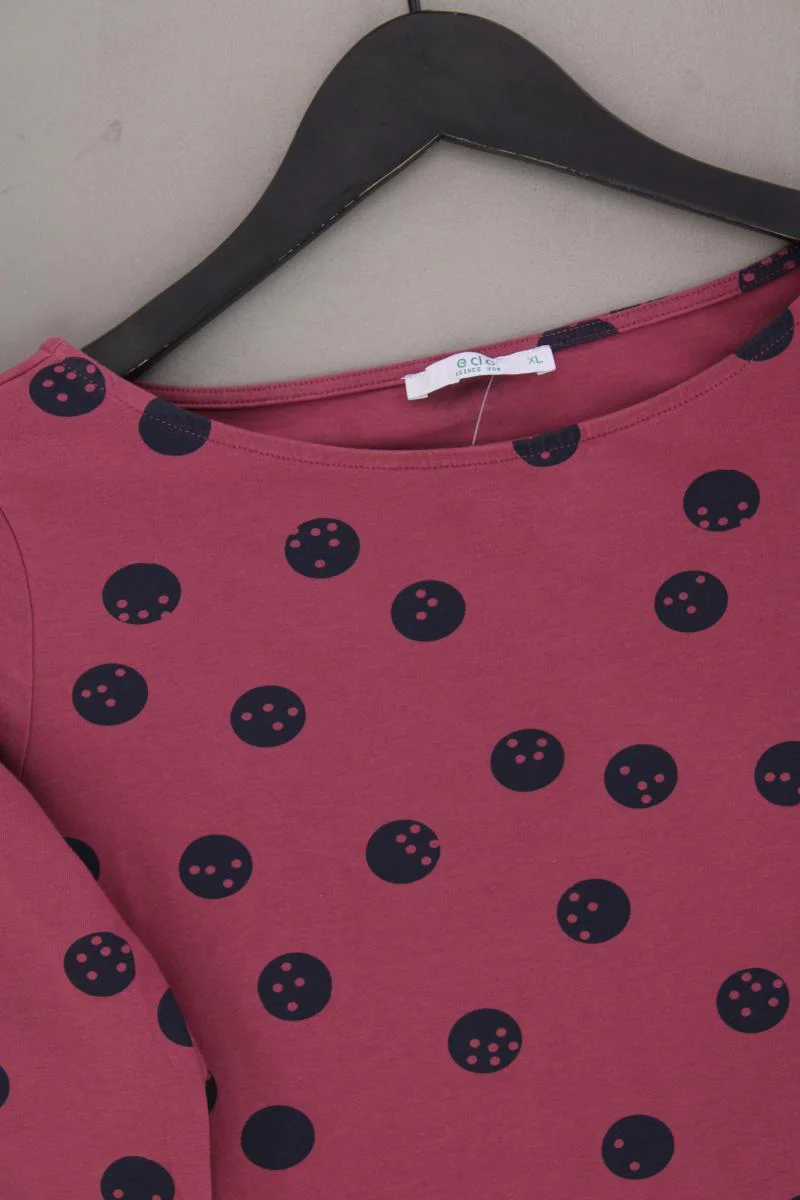 edc by Esprit Printshirt Gr. XL gepunktet 3/4 Ärmel lila aus Baumwolle - Image 2