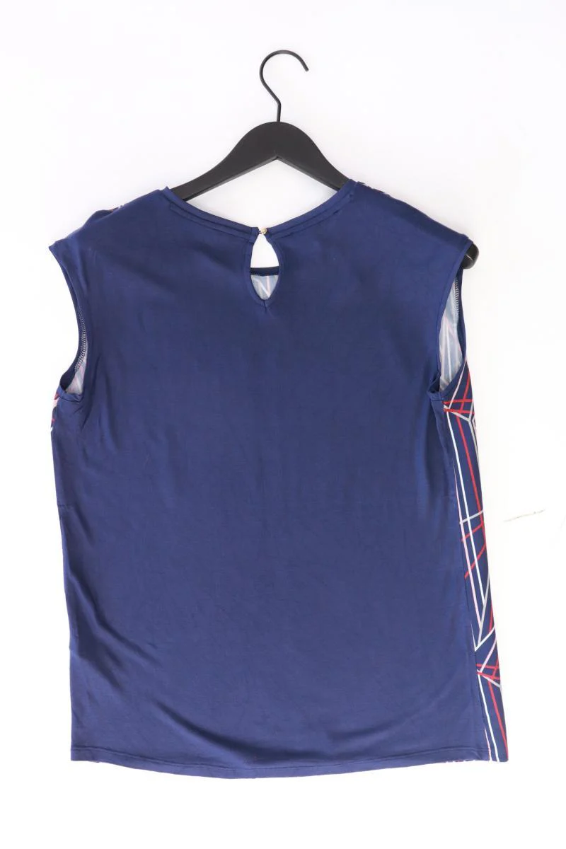 Esprit Kurzarmbluse Gr. M geometrisches Muster blau aus Polyester - Image 2