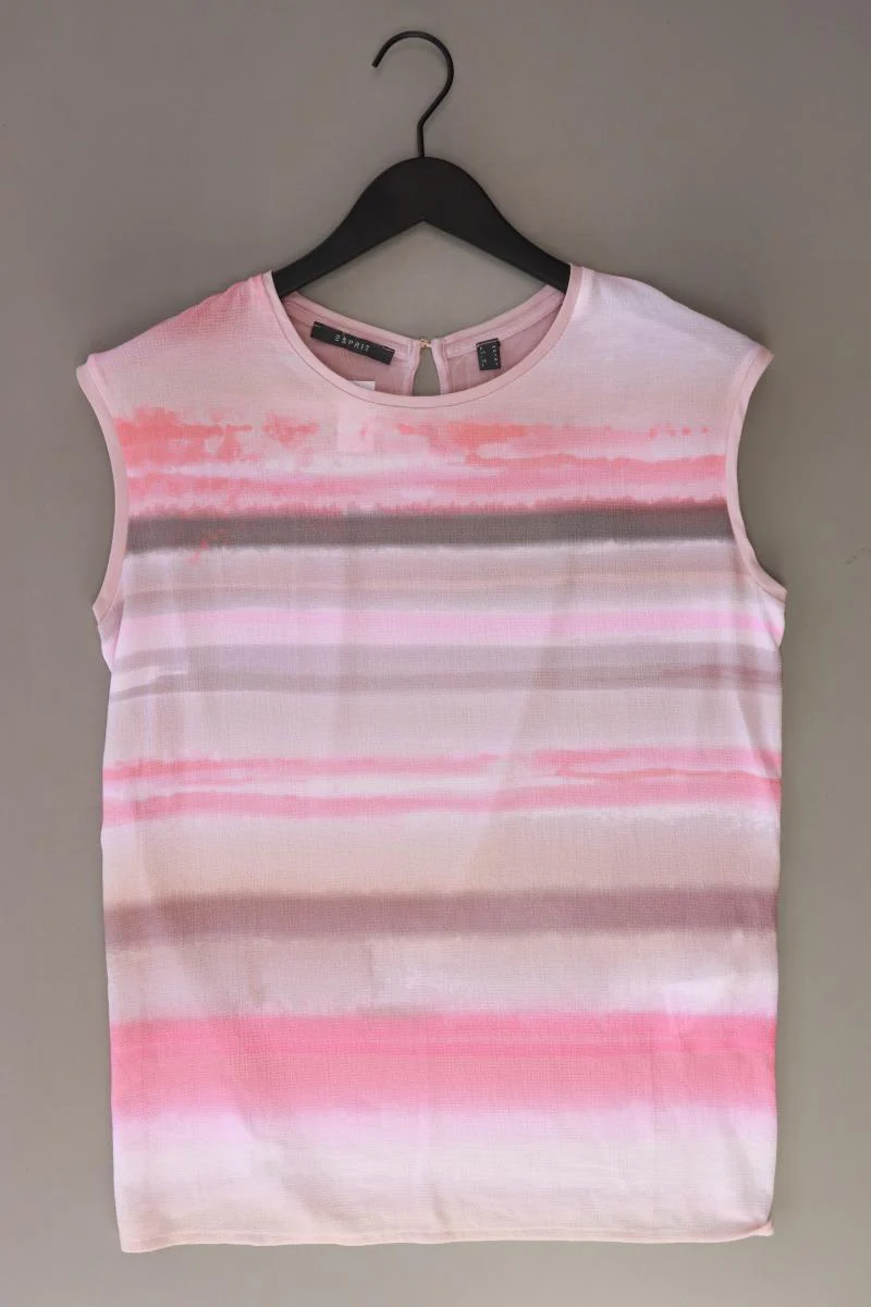 Esprit Kurzarmbluse Gr. M rosa aus Polyester