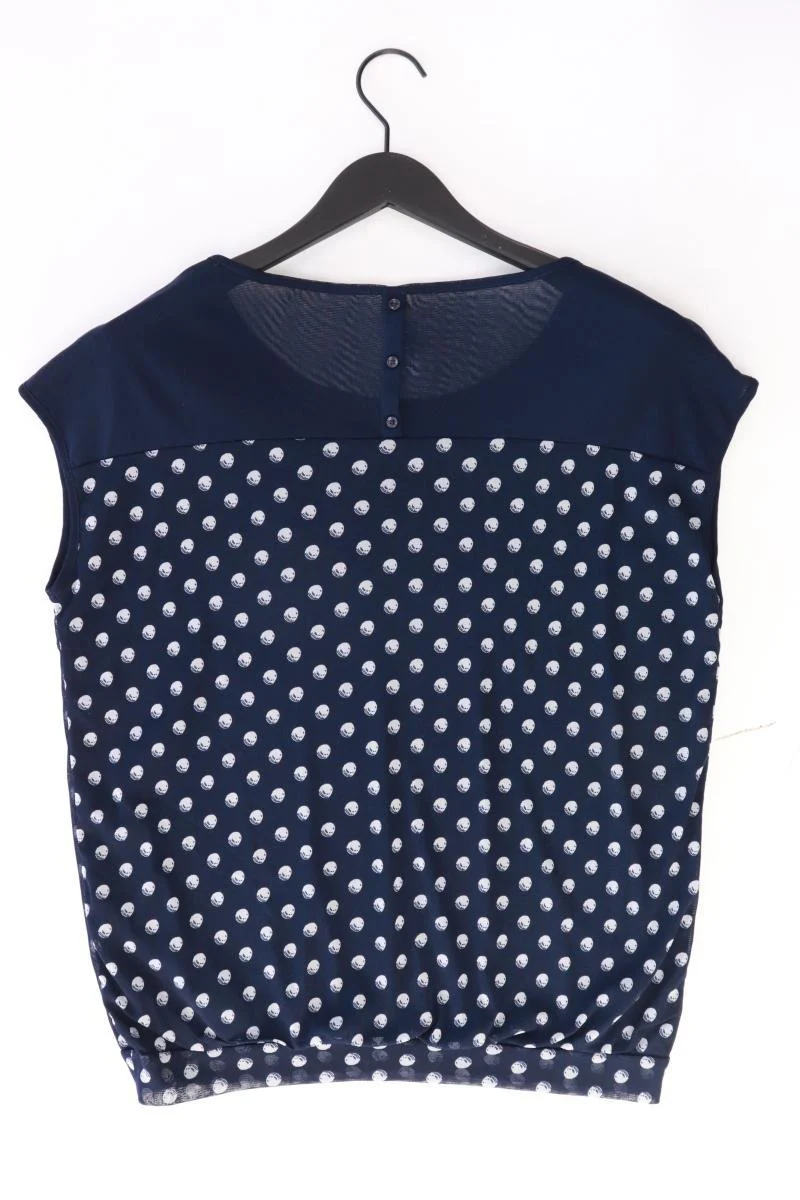 s.Oliver Printshirt Gr. 40 gepunktet Kurzarm blau aus Polyester - Image 2