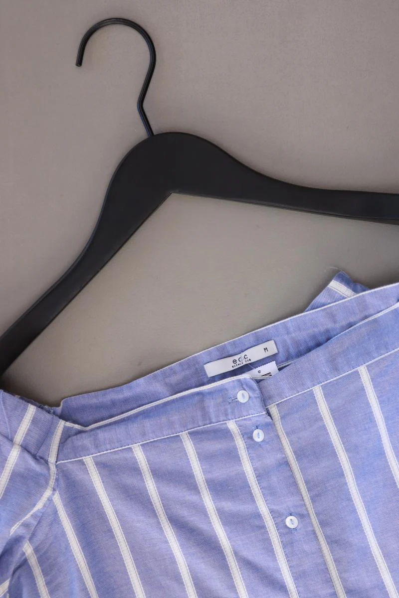 edc by Esprit Regular Bluse Gr. M gestreift 3/4 Ärmel mit Carmen-Ausschnitt blau - Image 3
