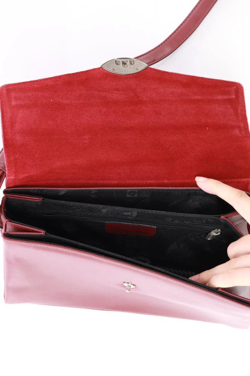 Picard Schultertasche Vintage rot aus Leder - Image 3