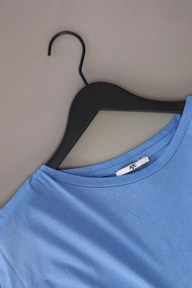 AJC Fashion T-Shirt Gr. 32/34 Kurzarm blau aus Baumwolle - Image 3