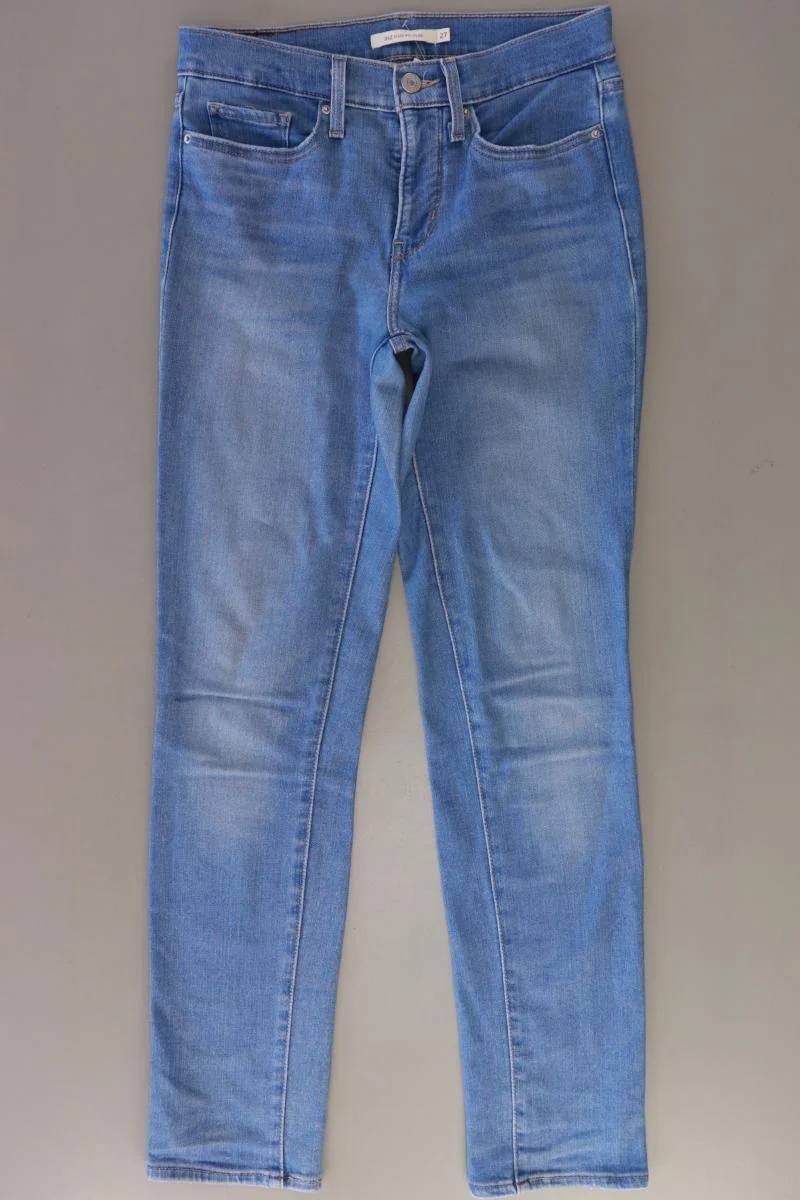 Levi's Straight Jeans Gr. W27 Modell 312 Shaping Slim blau aus Baumwolle