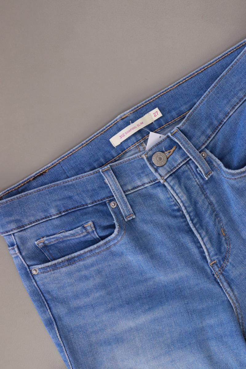 Levi's Straight Jeans Gr. W27 Modell 312 Shaping Slim blau aus Baumwolle - Image 3
