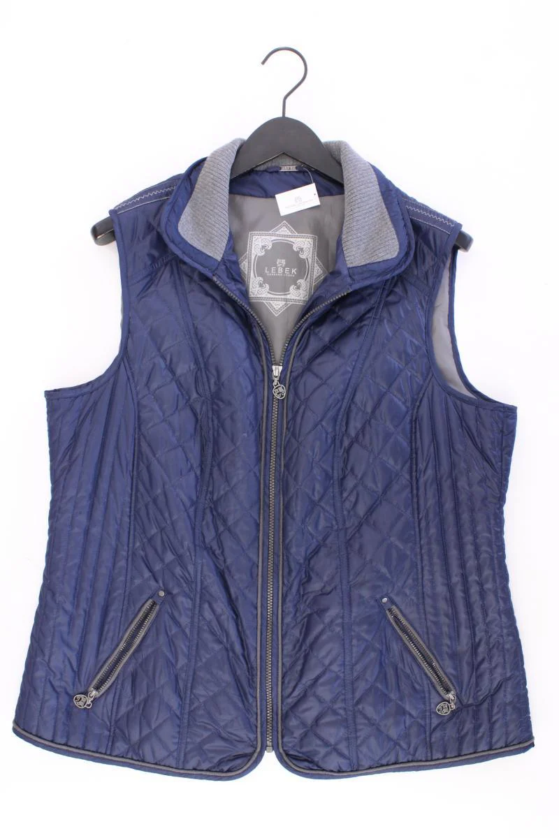 LEBEK Barbara Lebek Steppweste Gr. 44 blau aus Polyester