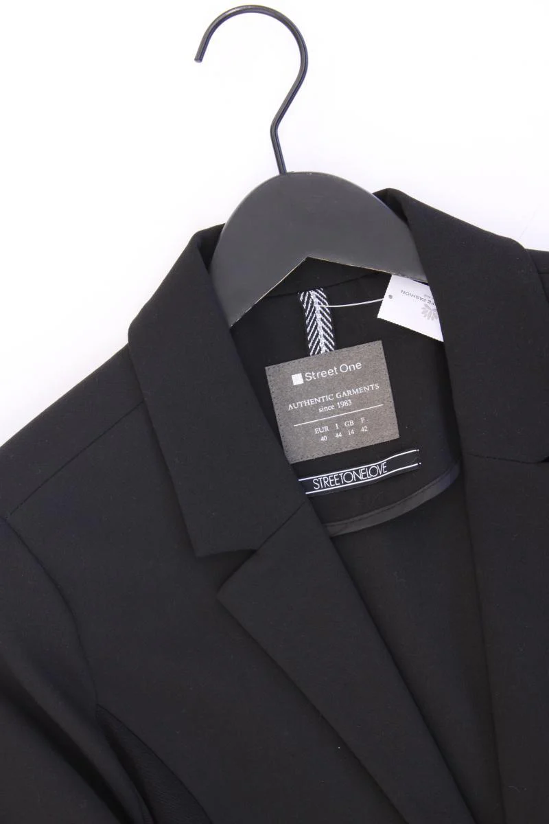 Street One Classic Blazer Gr. 40 neuwertig schwarz aus Polyester - Image 2