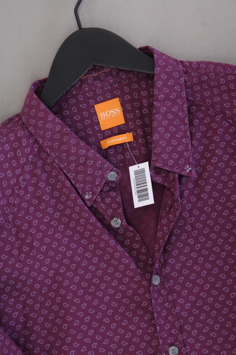 BOSS Orange Langarmhemd für Herren Gr. XL lila - Image 2