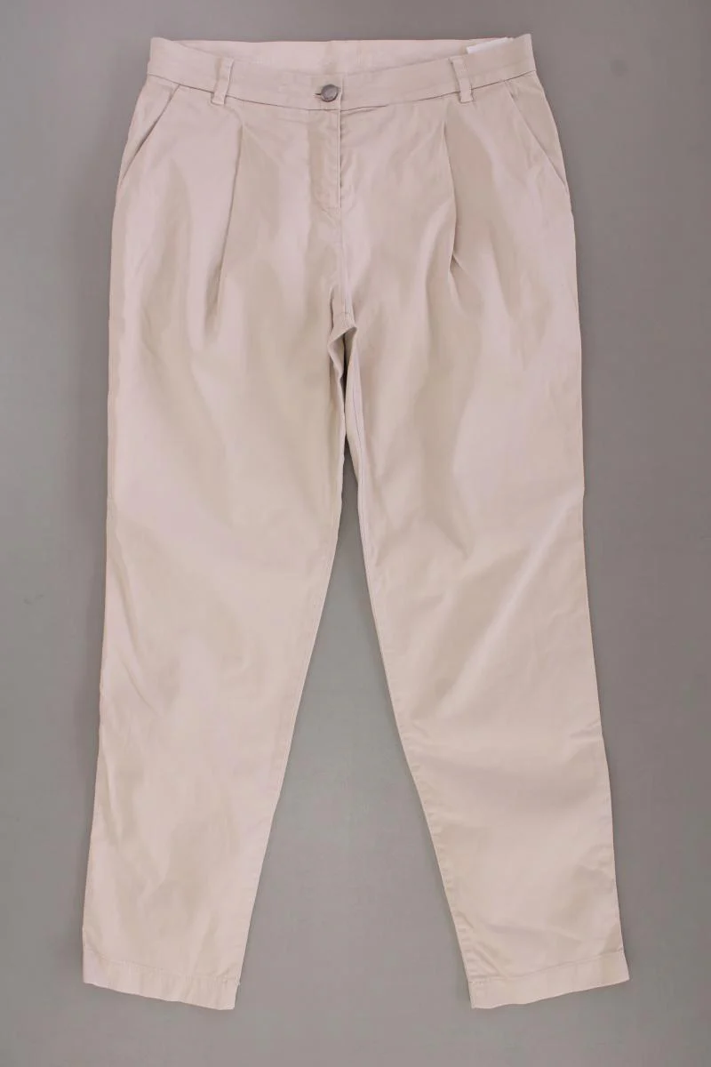 Marc Cain Chinohose Gr. 38 creme aus Baumwolle