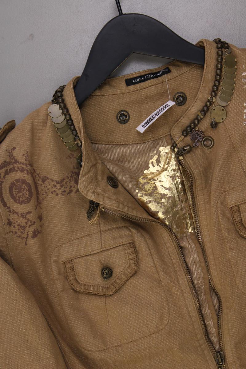 Luisa Cerano Übergangsjacke Gr. 40 braun aus Baumwolle - Image 2
