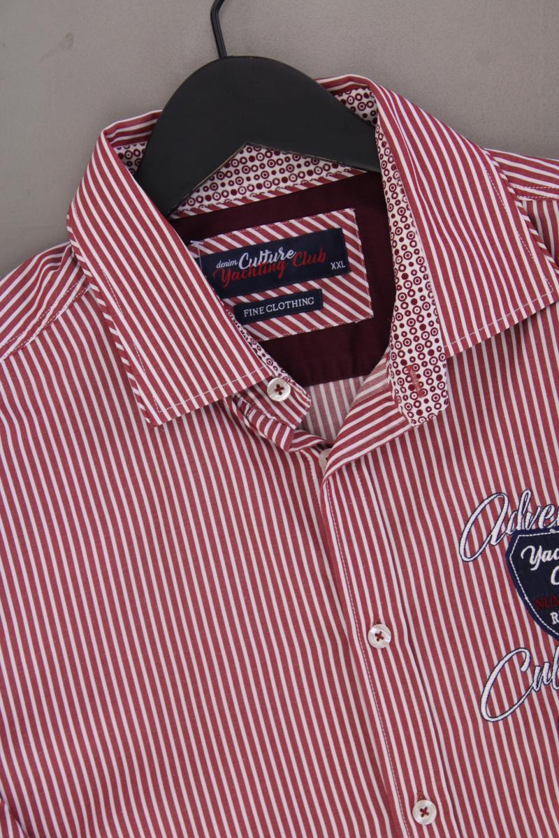 Denim Culture Langarmhemd für Herren Gr. XXL gestreift rot aus Baumwolle - Image 2