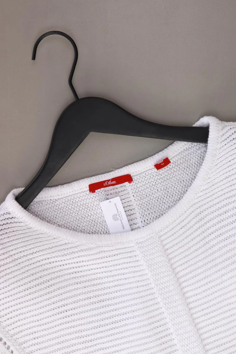 s.Oliver Grobstrickpullover Gr. M neuwertig weiß aus Polyacryl - Image 3