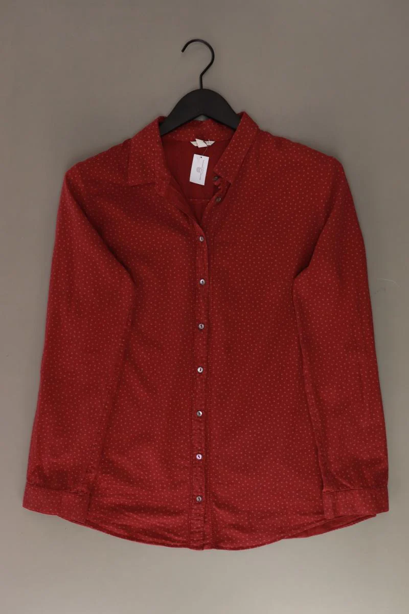 Esprit Langarmbluse Gr. 38 rot aus Baumwolle