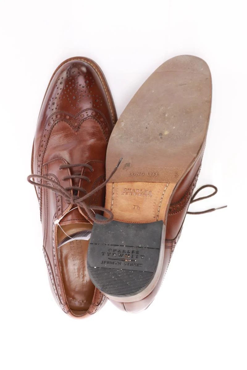 CHARLES TYRWHITT Schuhe für Herren Gr. 41.5 braun aus Leder - Image 4