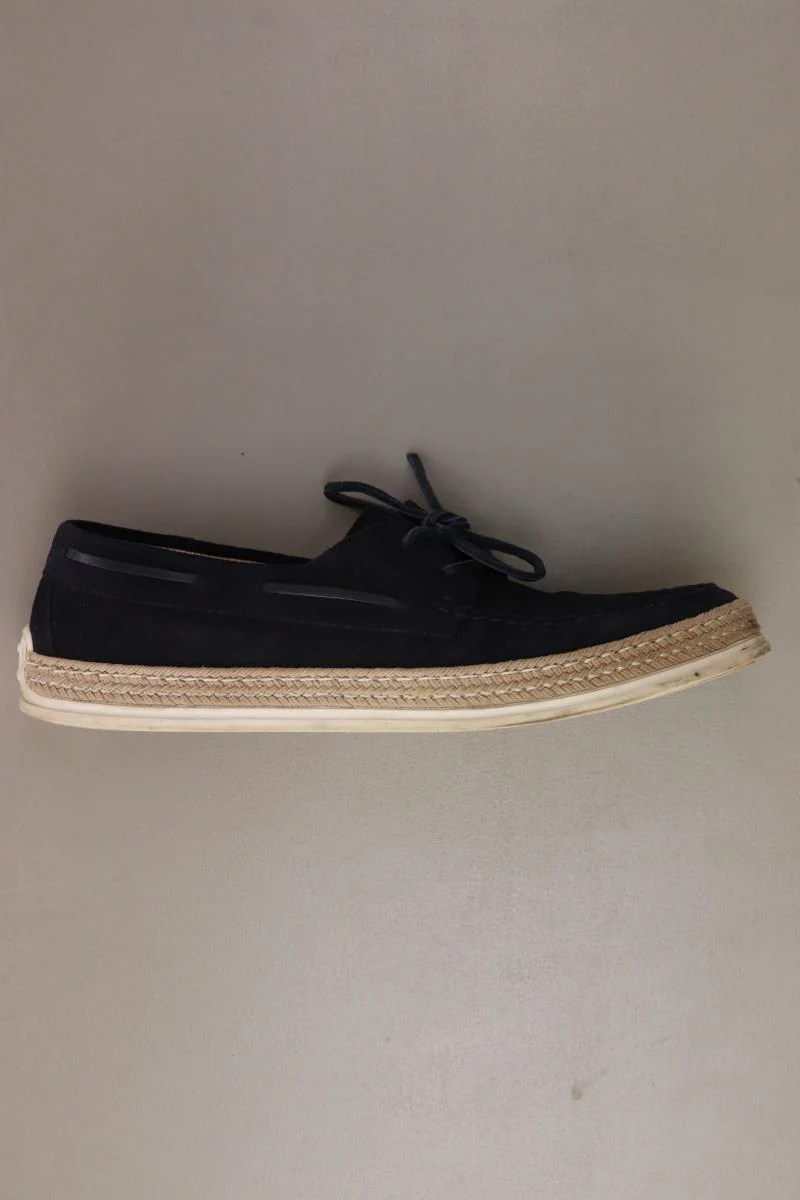 Cortefiel Bootsschuhe für Herren Gr. 42 blau aus Leder