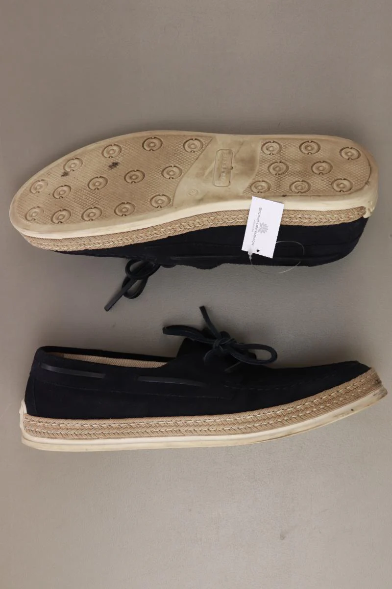 Cortefiel Bootsschuhe für Herren Gr. 42 blau aus Leder - Image 2