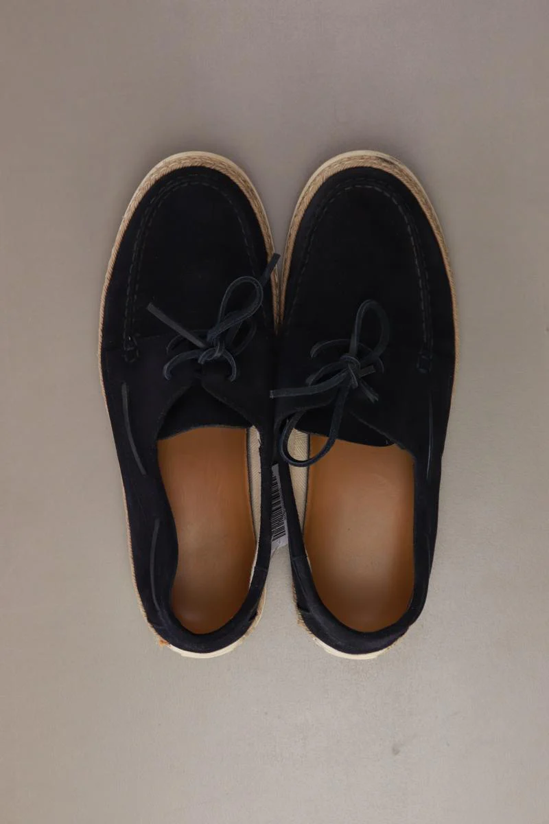 Cortefiel Bootsschuhe für Herren Gr. 42 blau aus Leder - Image 3