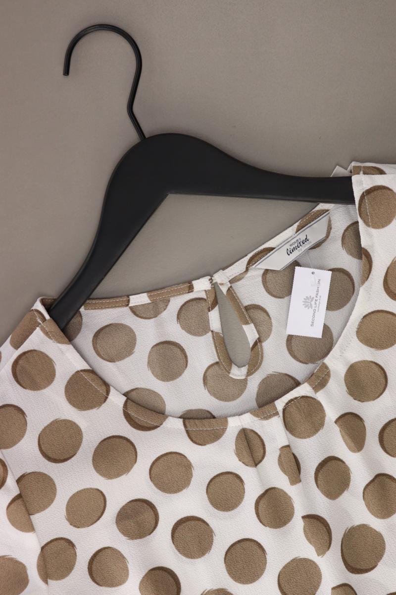 Tchibo Bluse Gr. 38 gepunktet Kurzarm creme aus Polyester - Image 3