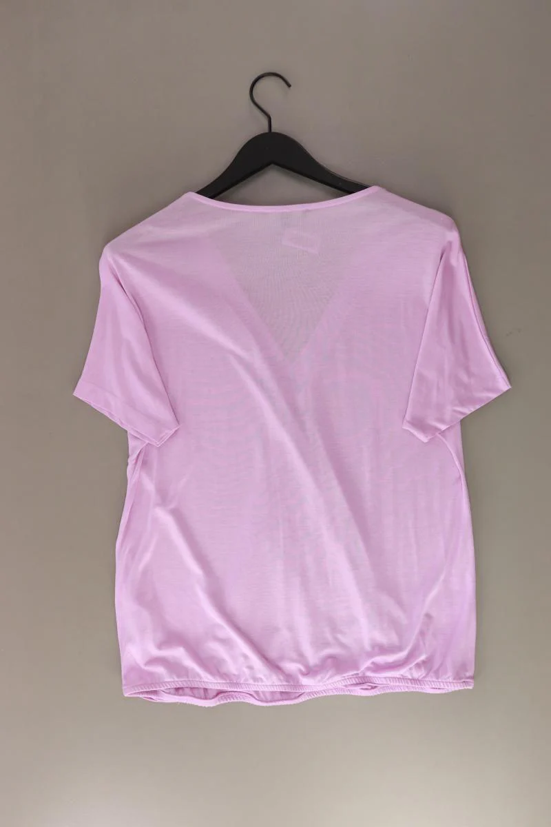 Esprit Shirt mit V-Ausschnitt Gr. XL Kurzarm lila aus Lyocell - Image 2