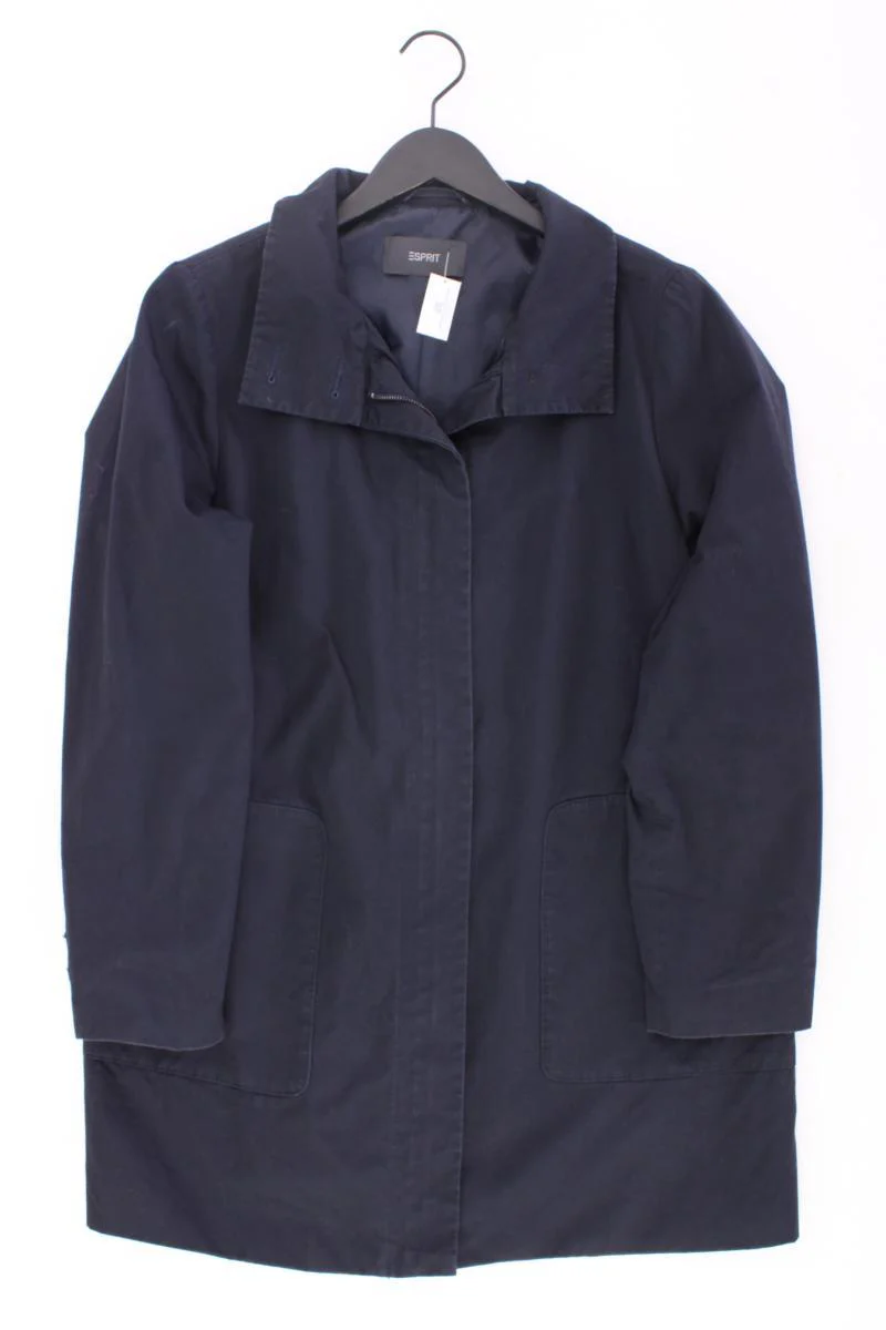 Esprit Übergangsmantel Gr. XL blau aus Baumwolle