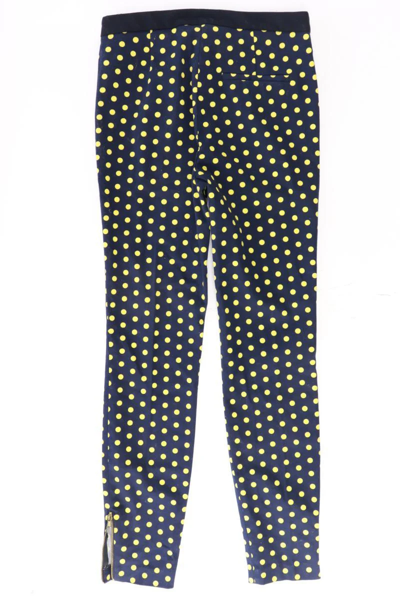 Zara Stoffhose Gr. XS gepunktet blau aus Baumwolle - Image 2