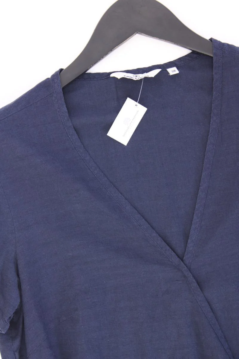Tom Tailor Kurzarmbluse Gr. 38 blau aus Baumwolle - Image 2