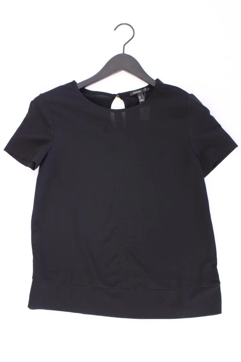 Mango Kurzarmbluse Gr. M schwarz