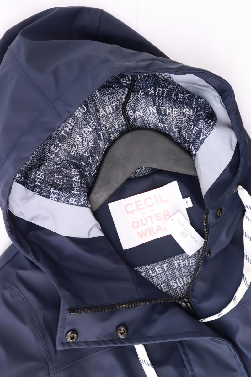 Cecil Regenmantel Gr. S neuwertig blau aus Polyester - Image 3