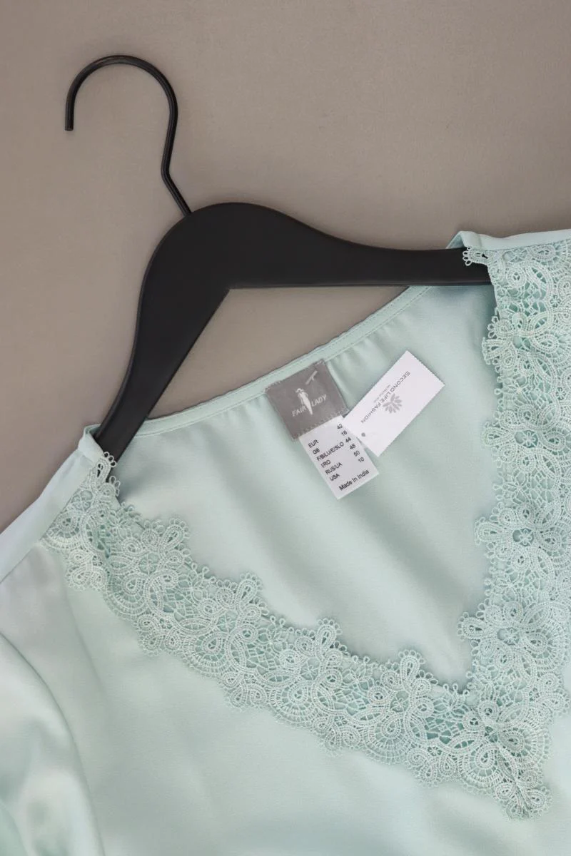 FAIR LADY Langarmbluse Gr. 42 türkis aus Polyester - Image 3