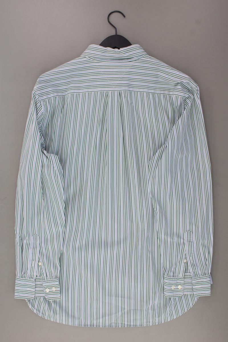 Tommy Hilfiger Langarmhemd für Herren Gr. XL gestreift grün aus Baumwolle - Image 3