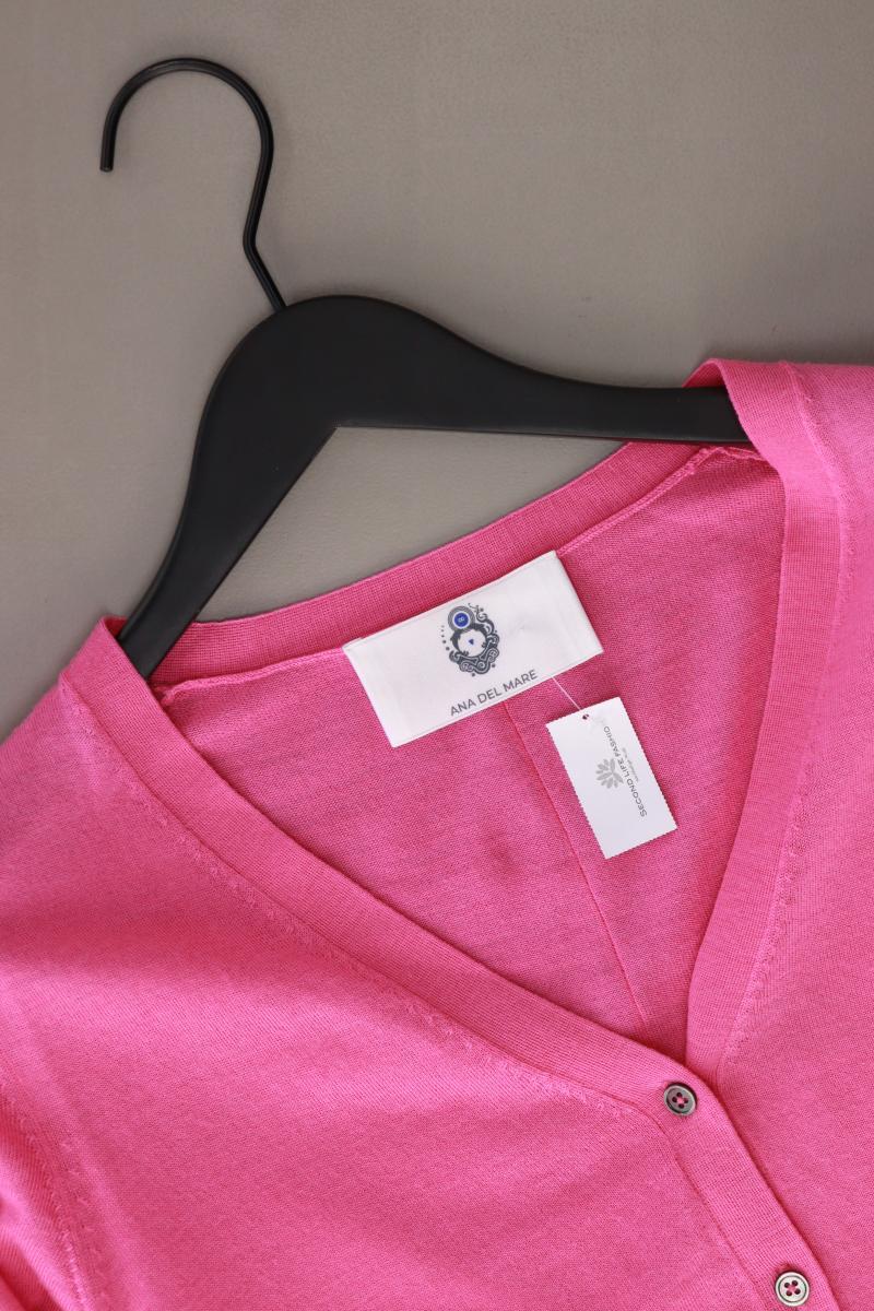 Ana del Mare Strickjacke Gr. XS Langarm pink aus Schurwolle - Image 3