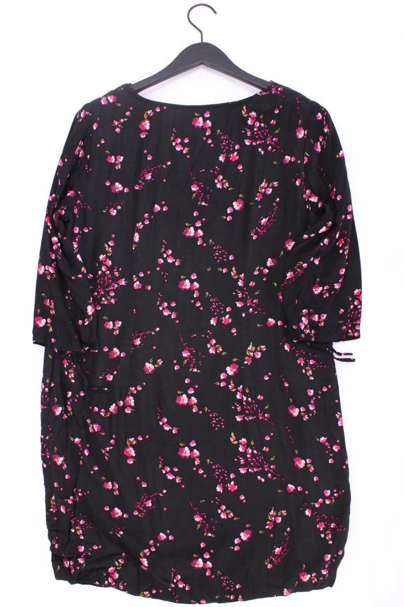 Street One Midikleid Gr. 40 mit Blumenmuster 3/4 Ärmel schwarz aus Viskose - Image 3