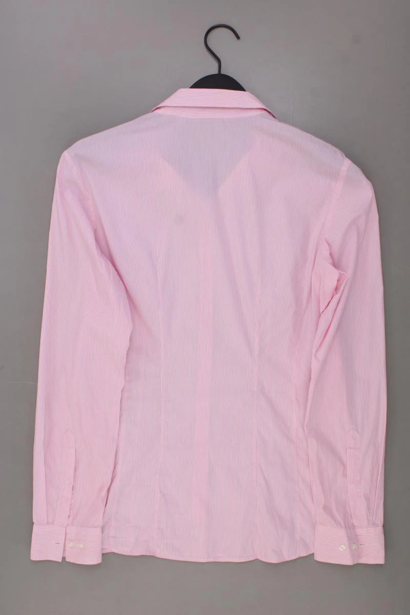 Hugo Boss Langarmbluse Gr. 42 gestreift rosa aus Baumwolle - Image 3