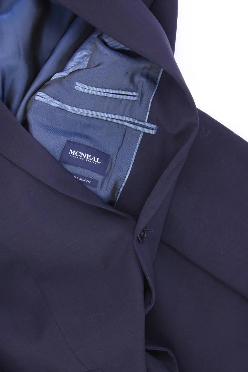 McNeal Sakko Super Slim Fit für Herren Gr. 52 blau aus Polyester - Image 2