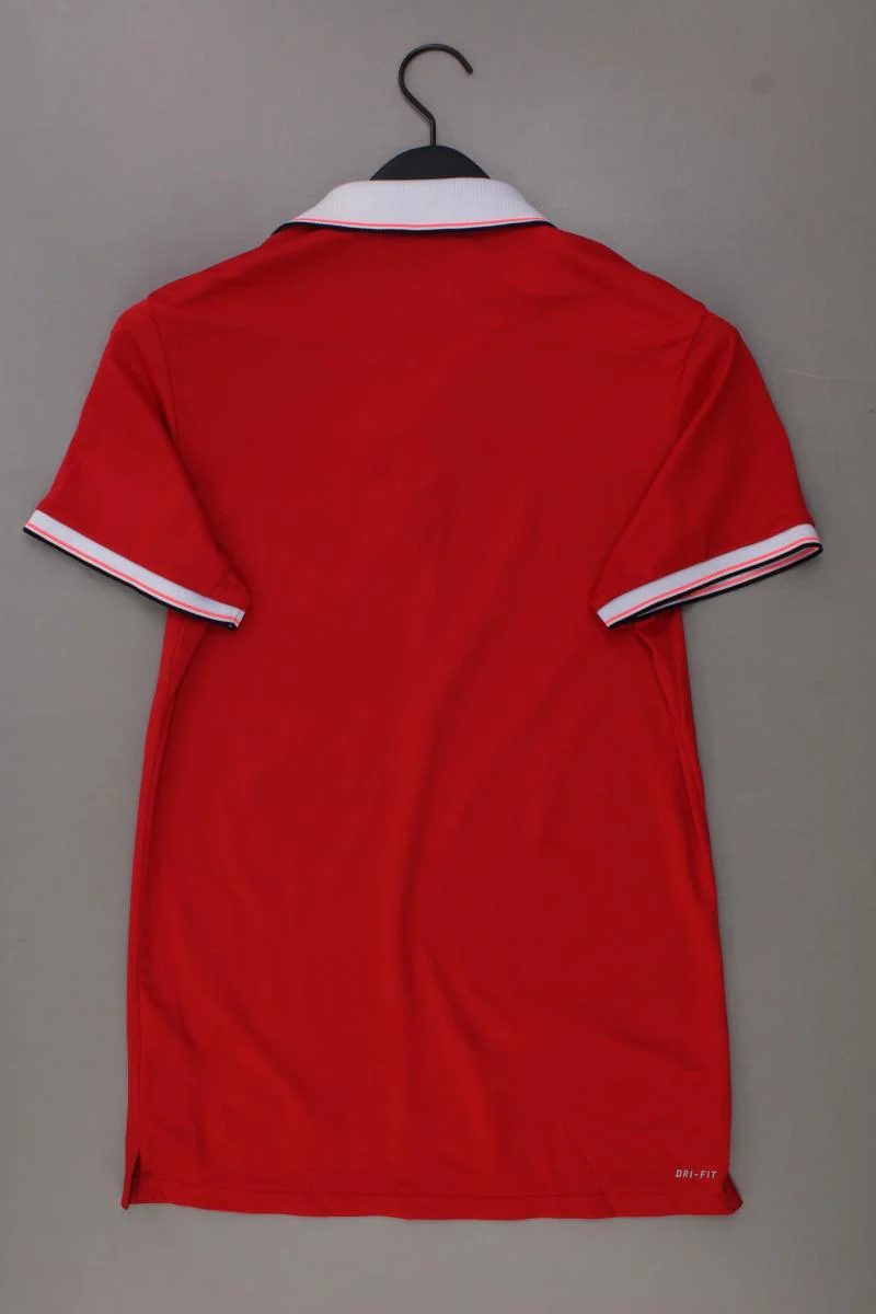 Nike Poloshirt für Herren Gr. S neuwertig Kurzarm rot aus Polyester - Image 3