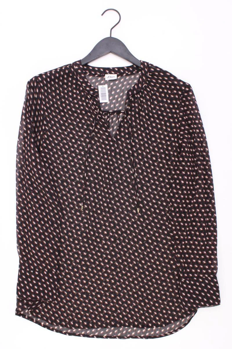 s.Oliver Langarmbluse Gr. 42 braun aus Polyester