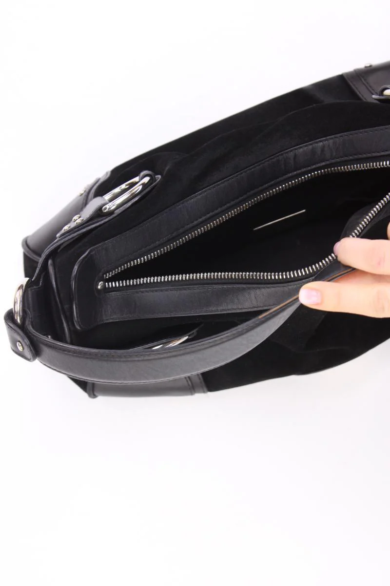 BALLY Schultertasche schwarz aus Leder - Image 5