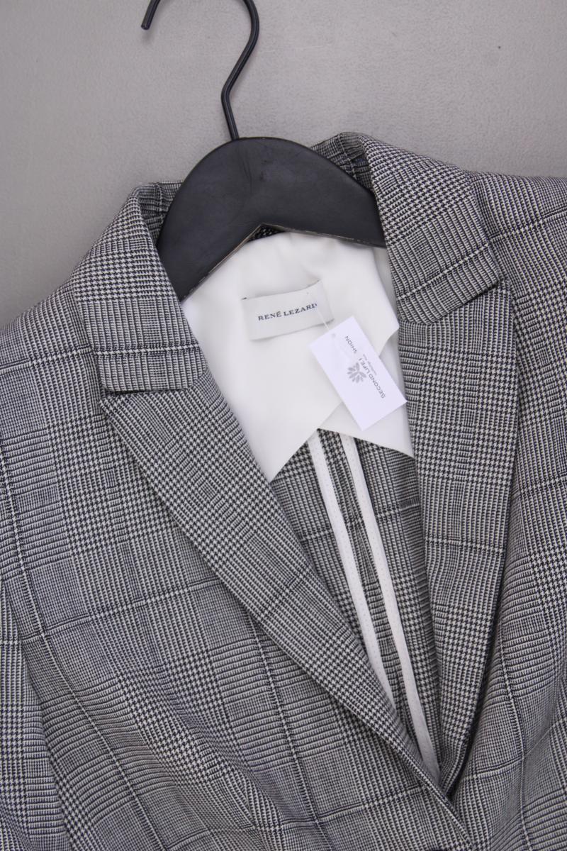 René Lezard Wollblazer Gr. 34 hahnentritt neuwertig grau aus Schurwolle - Image 2