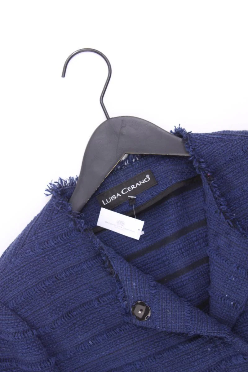 Luisa Cerano Classic Cardigan Gr. 40 Langarm blau aus Baumwolle - Image 2