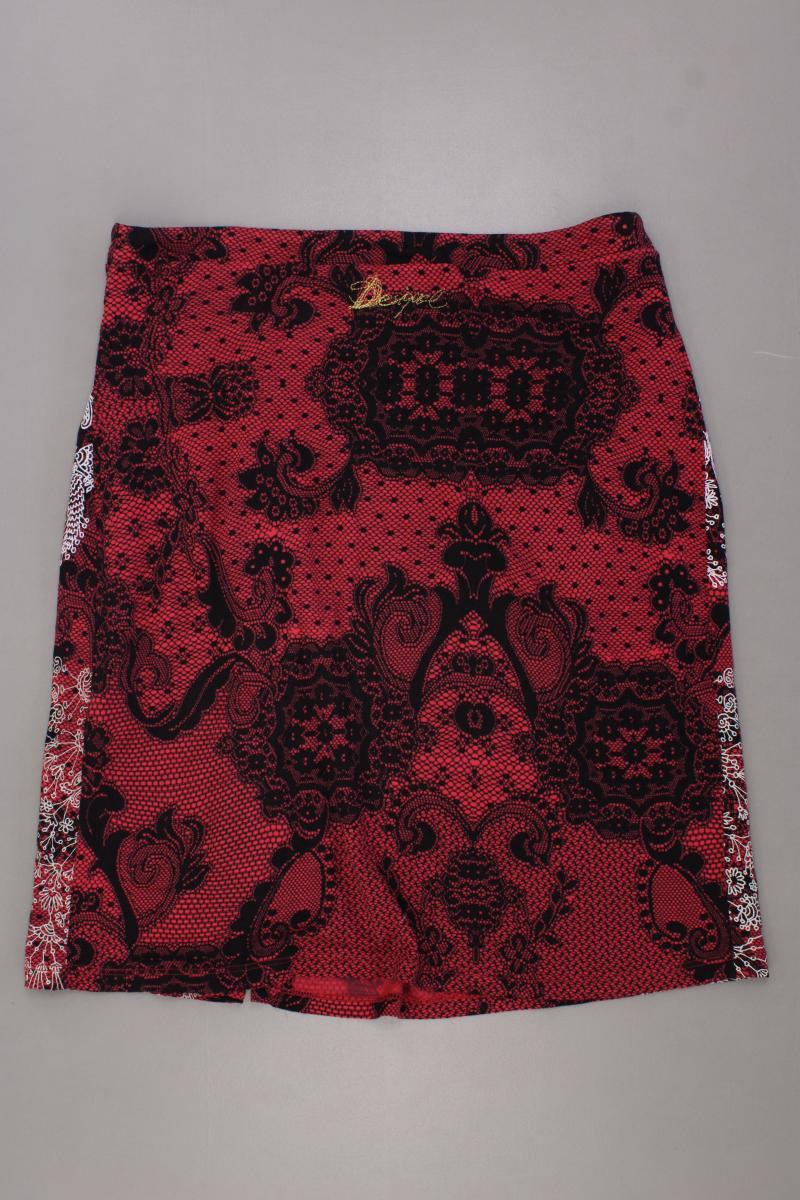 Desigual Stretchrock Gr. M mit Paisleymuster neuwertig rot - Image 3
