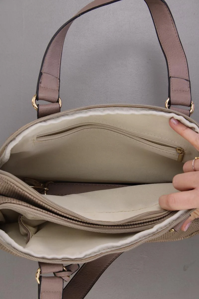 Rieker Henkeltasche neuwertig braun aus Kunstleder - Image 3