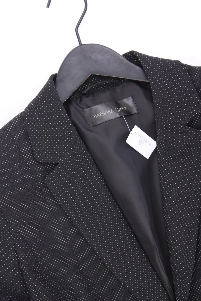 BARBARA LEBEK Classic Blazer Gr. 40 gepunktet neuwertig grau aus Polyester - Image 2